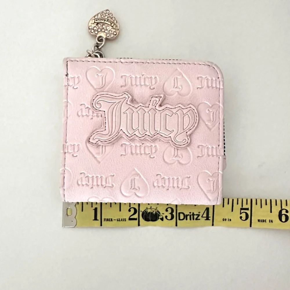 Juicy Couture Pink Wallet Card Holder With Charm